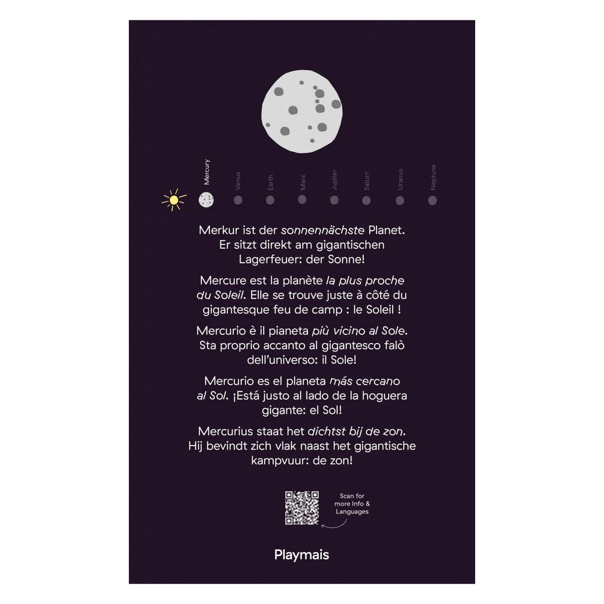 Playmais mosaic cards decorating solar system