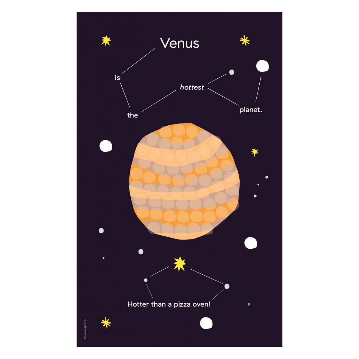 Playmais mosaic cards decorating solar system