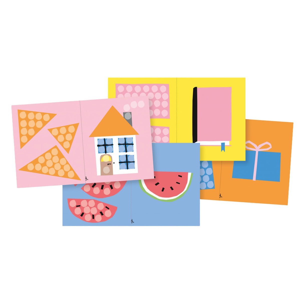 Playmais cards decorate shapes colours - 24 pcs.