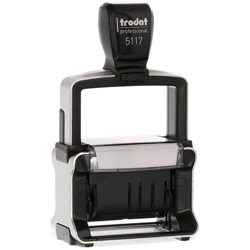 Self-inking stamp Trodat 5117 plastic 12 lines 4 mm characters