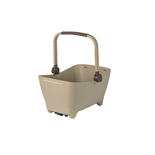 Basil Buddy Mik - Dog bike basket - On the back - Biscotti Brown