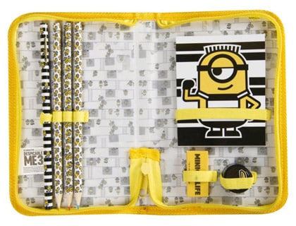 Minions pencil case 8 pieces