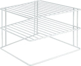 Metaltex silos space plate rack 2 floors 25x25x19 cm white