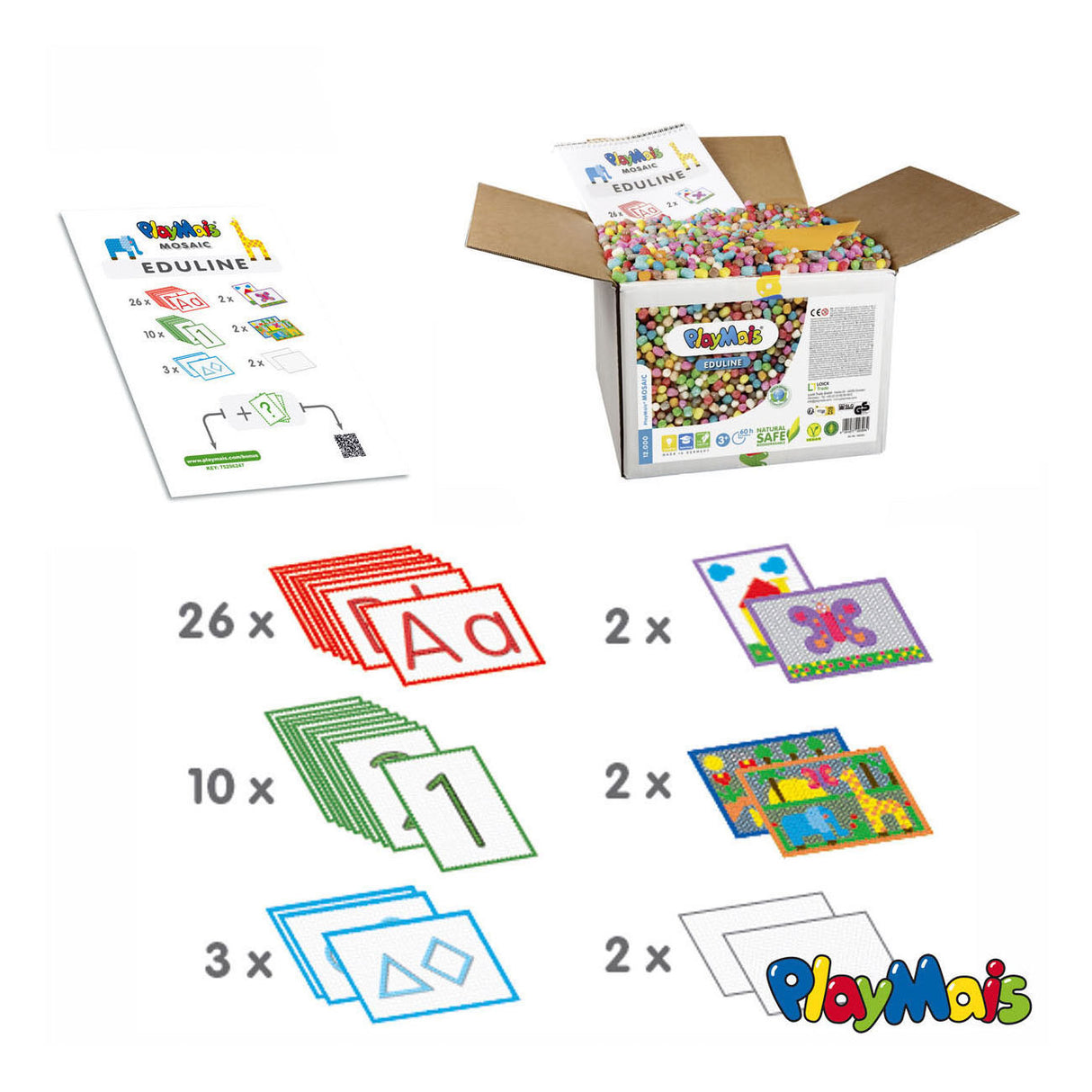 Playmais Eduline Mosaic (> 12,000 pieces)