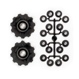 derailleur wheels 11 teeth 7-11v black 2 pieces