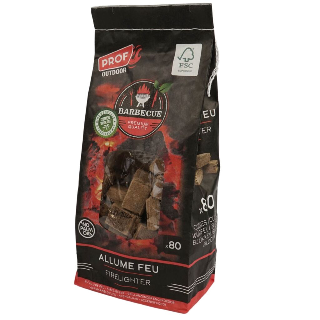 Altre marche di accendifuoco marrone sacchetto 80 pezzi | 6 pezzi