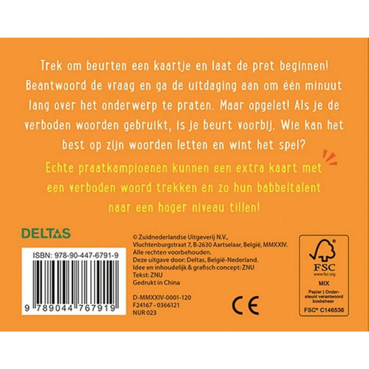 Deltas let op je woorden! - doos met kaarten