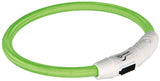 Trixie Collar Dog Flash Flash Light Collar USB TPU Nylon Green