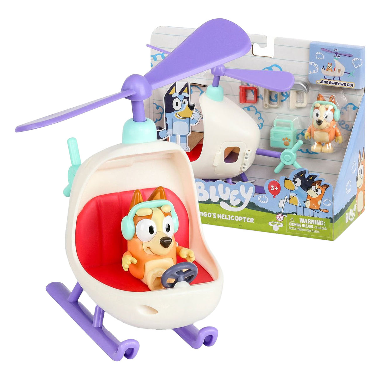Moose Toys Bluey Helicopter Bingo Speel Figure