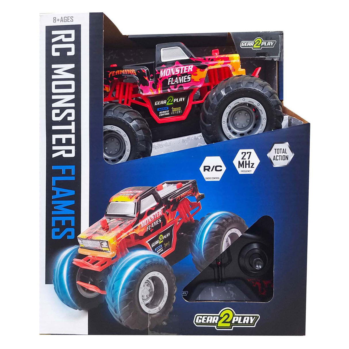 Gear2play rc krmilni samodejni pošastni plameni