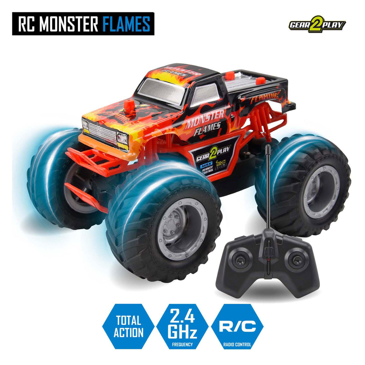 Flammes de monstre de voiture RC Gear2play
