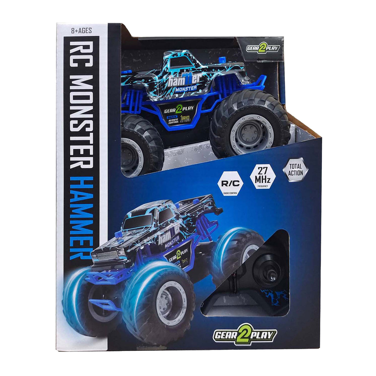 Gear2play rc bestuurbare auto monster hammer