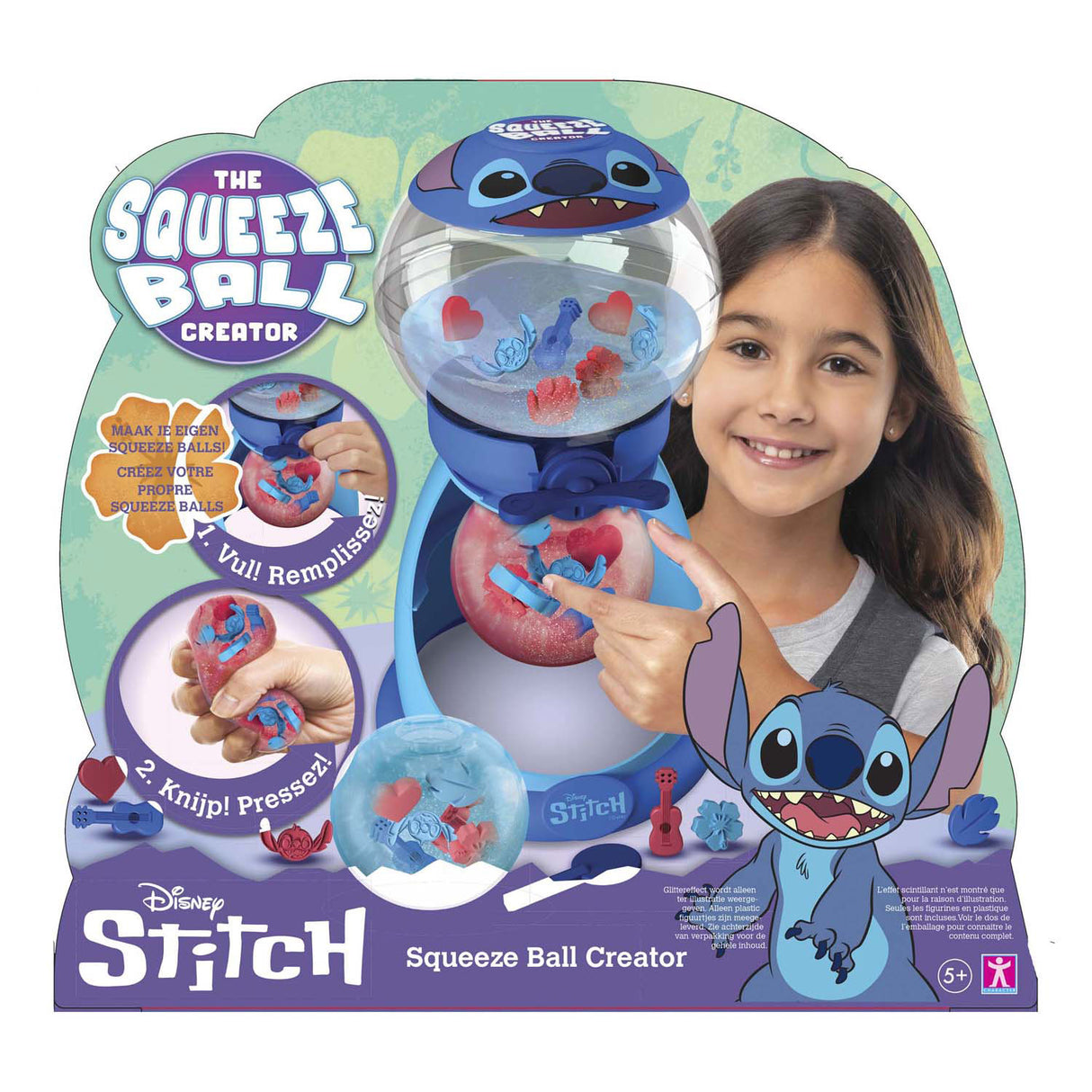 Spectron squeeze ball maken stitch