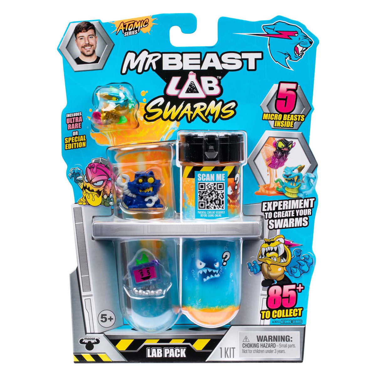Spectron MRBEAST Lab Swarms Series 2 Atomic series Action Figure, 5-pack