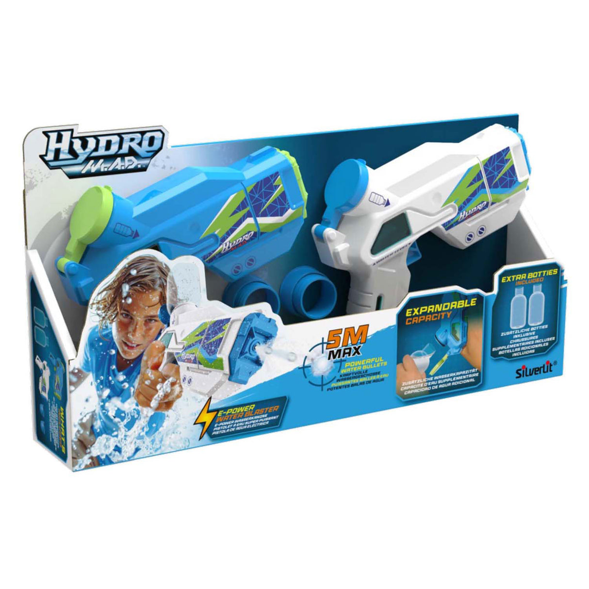 Silverlit hydro mad - mini waterpistolen 2-pack