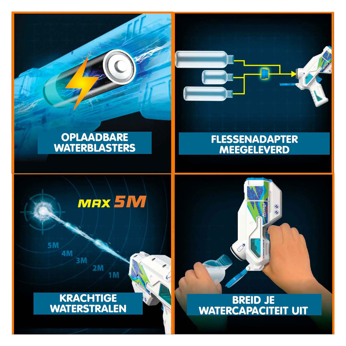 Silverlit hydro mad - mini waterpistolen 2-pack