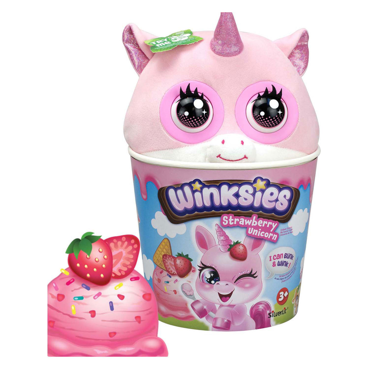 Silverlit winksies strawberry unicorn