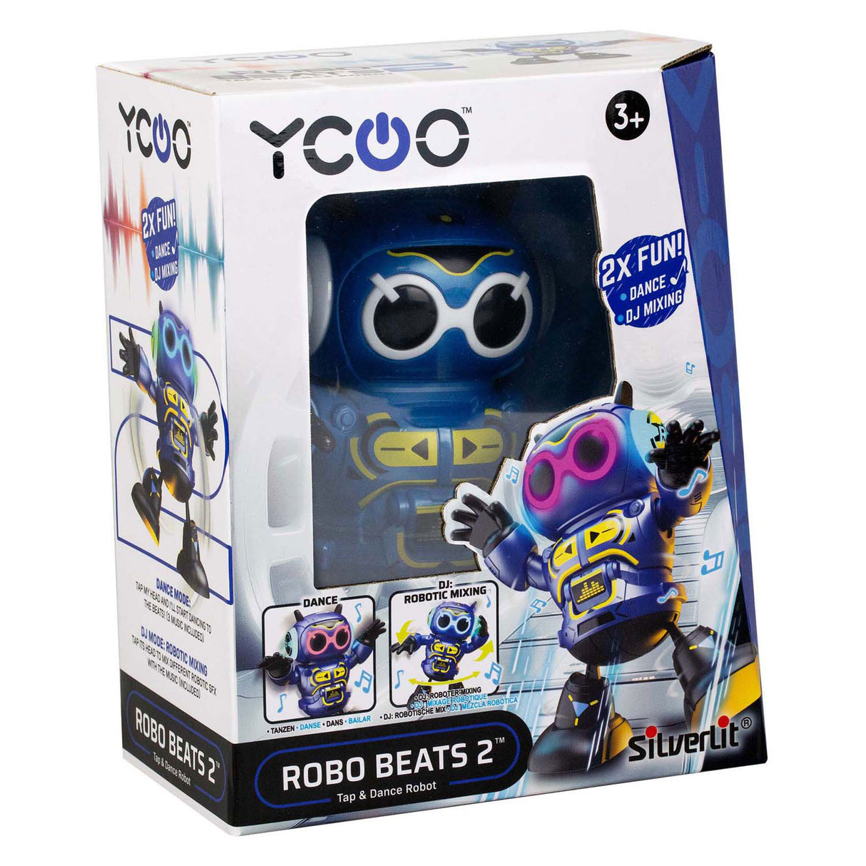 Robot Spectron bije 2 roboty taneczne z diodą LED