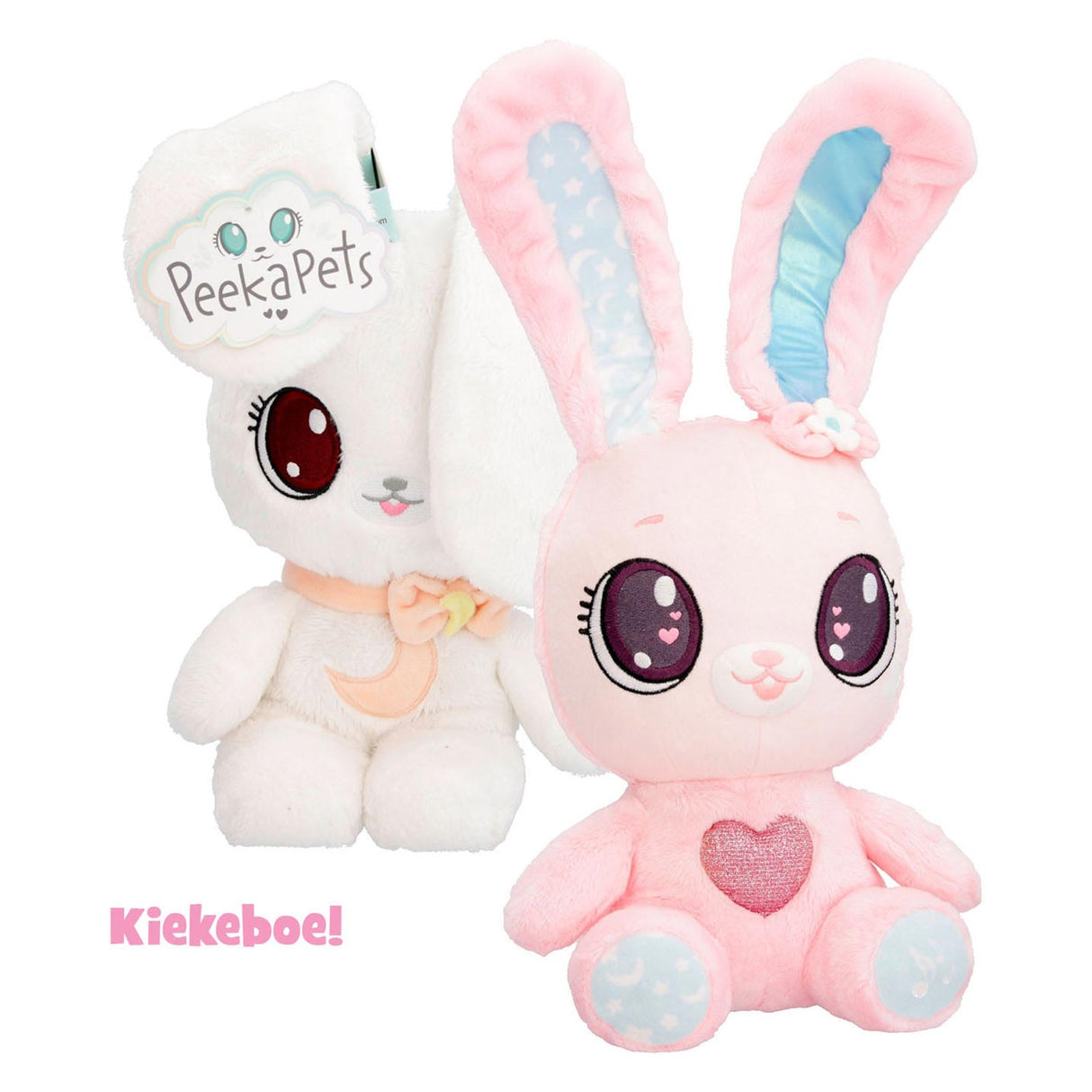 Spectron Peekapets Bunny Pluchen Hug - bílá