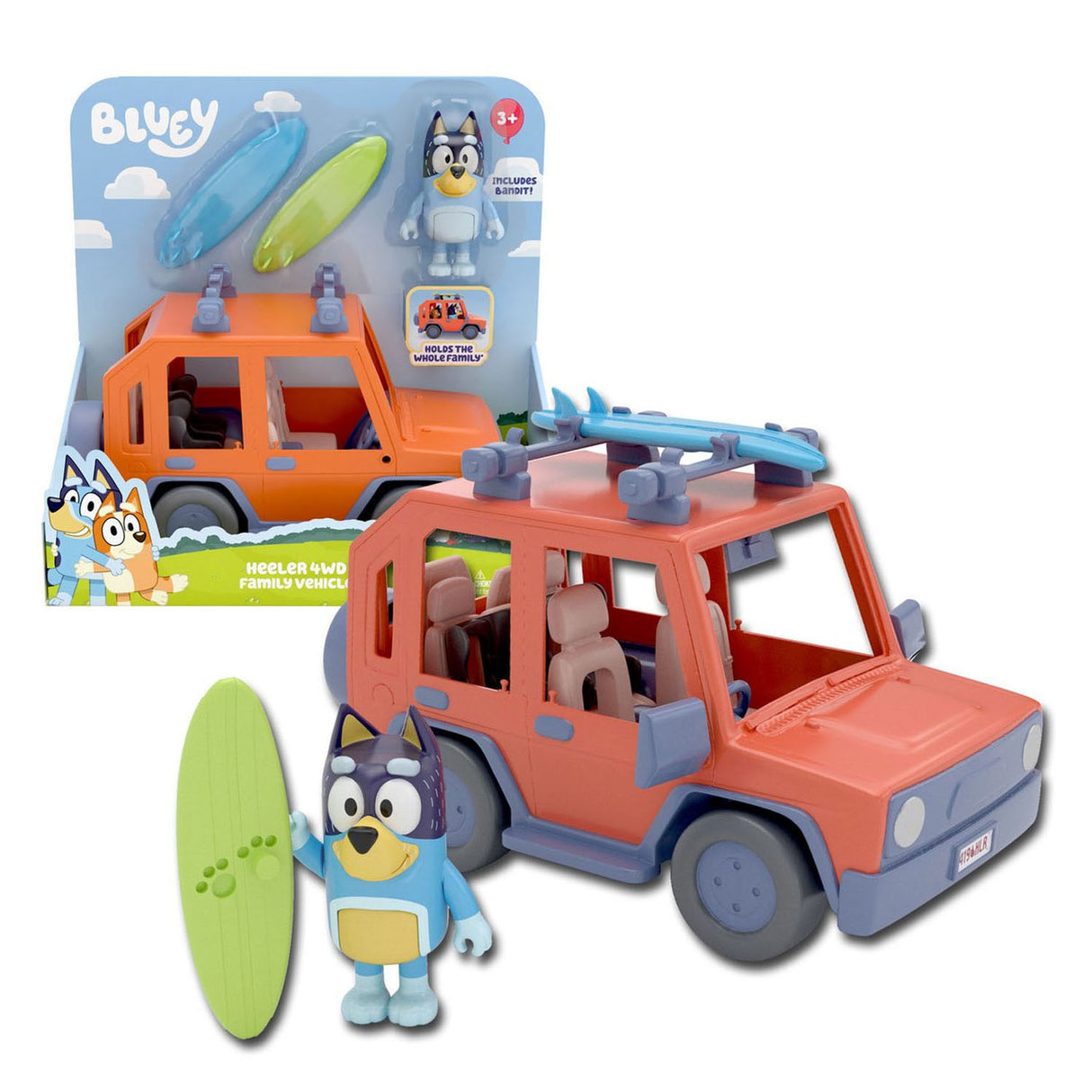 Spectron Bluey Toy Car with Accessories