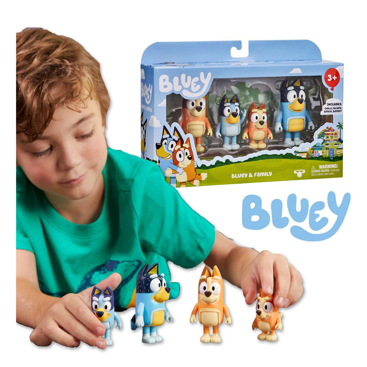 Moose Spillsaachen bloy Famill Figur Set 4 Pack