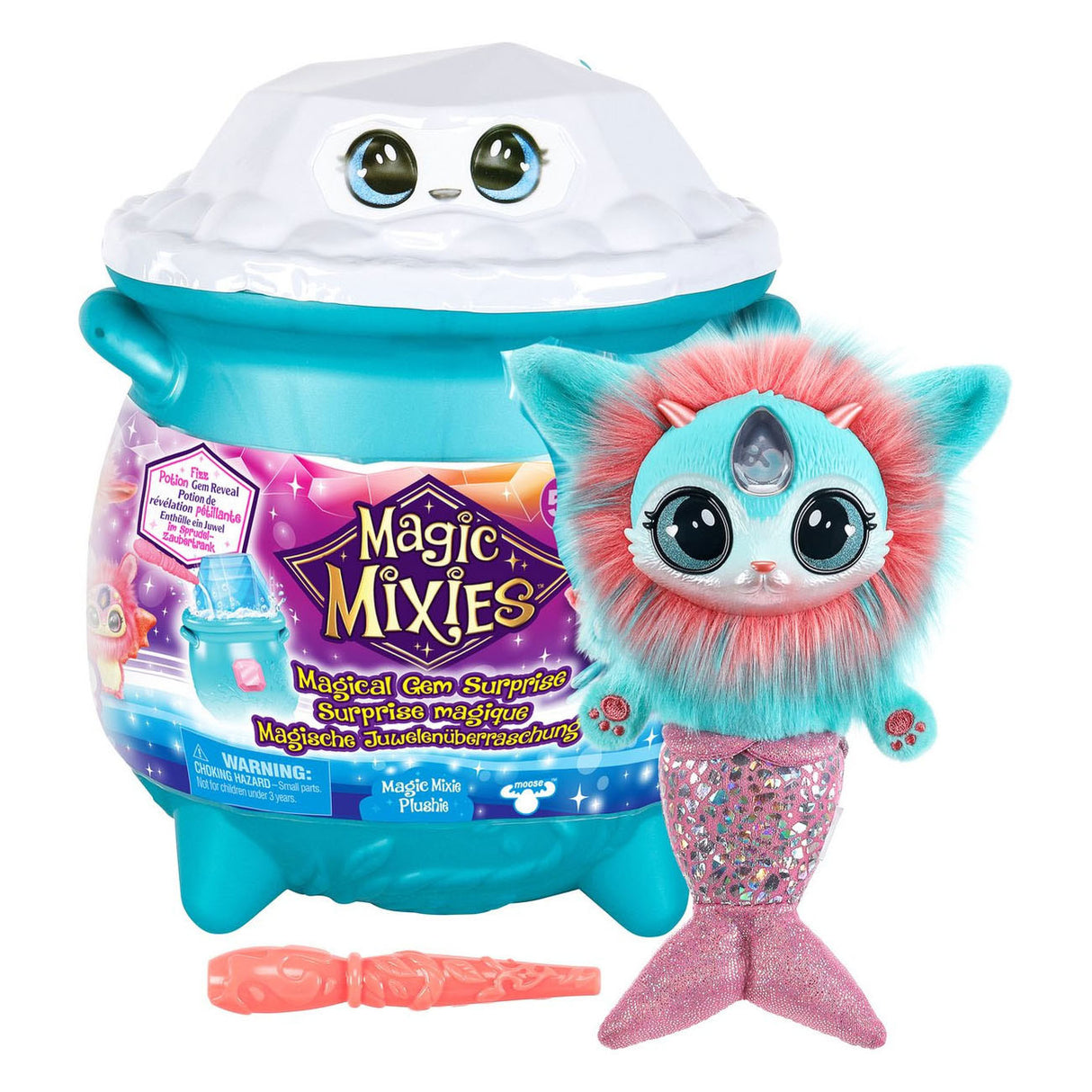 Moose Toys Magic Mixies Magical Gem Suprise Magic boiler Water - Make your Mixie Plushie
