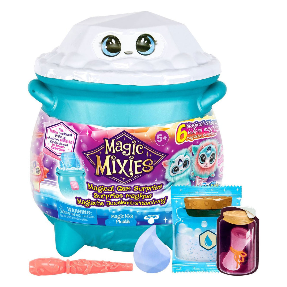 Moose Toys Magic Mixies Magical Gem Suprise Magic boiler Water - Make your Mixie Plushie