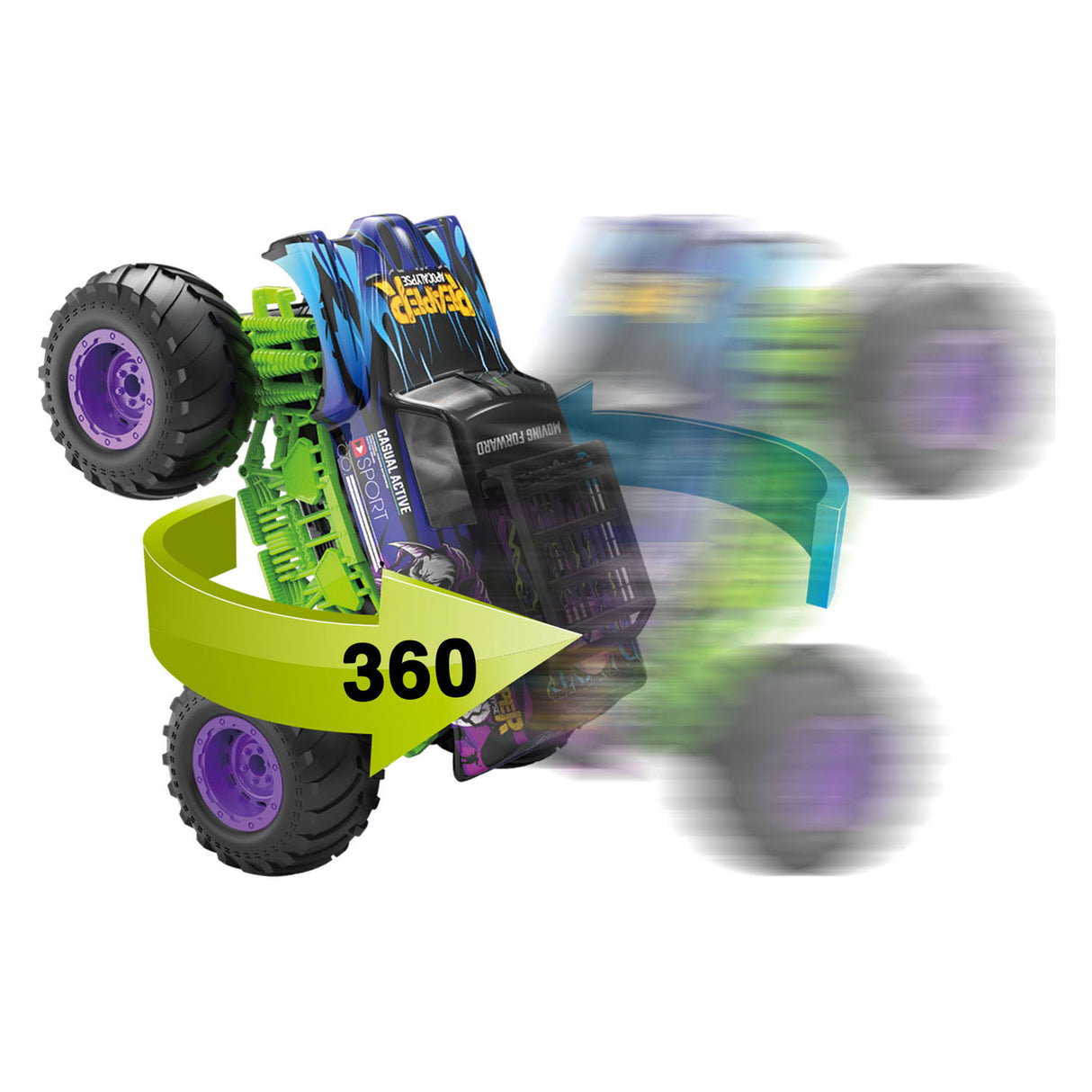 Gear2play rc bestuurbare auto monster truck reaper apocalypse