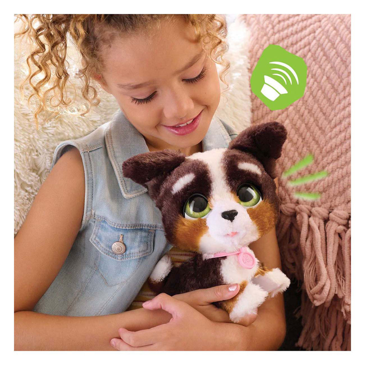 Spectron Furreal Walk-A-Lots Bernedoodle Interactive Animal