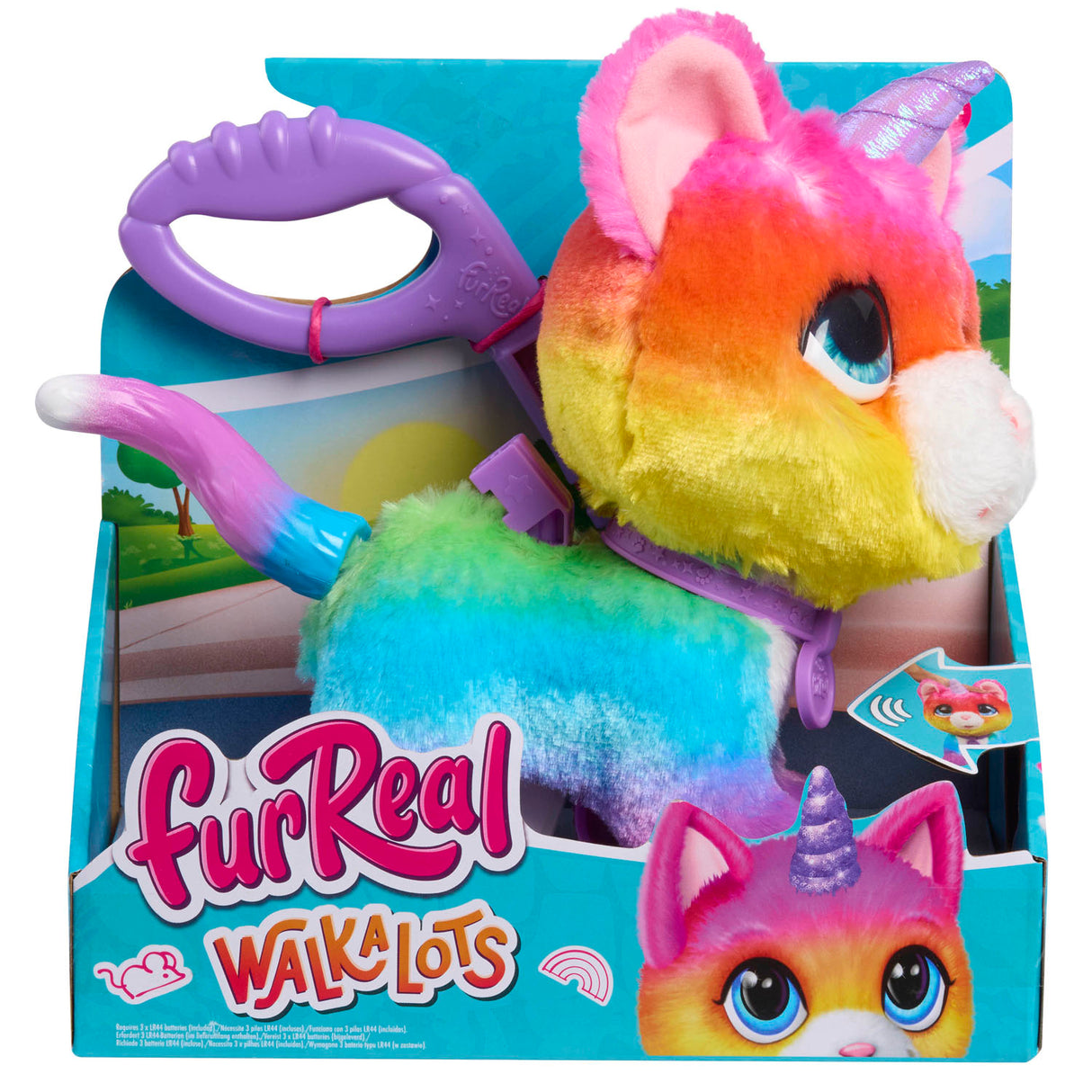 Spectron furreal walk-a-lots unicornio gato animal interactivo
