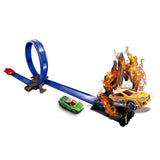 Racebaan vlammen met looping klein
