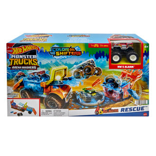 Hot wheels monster trucks fire crash challenge