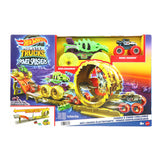 Mattel hot wheels monster truck arena smashers: rhinomite's chargin' challenge