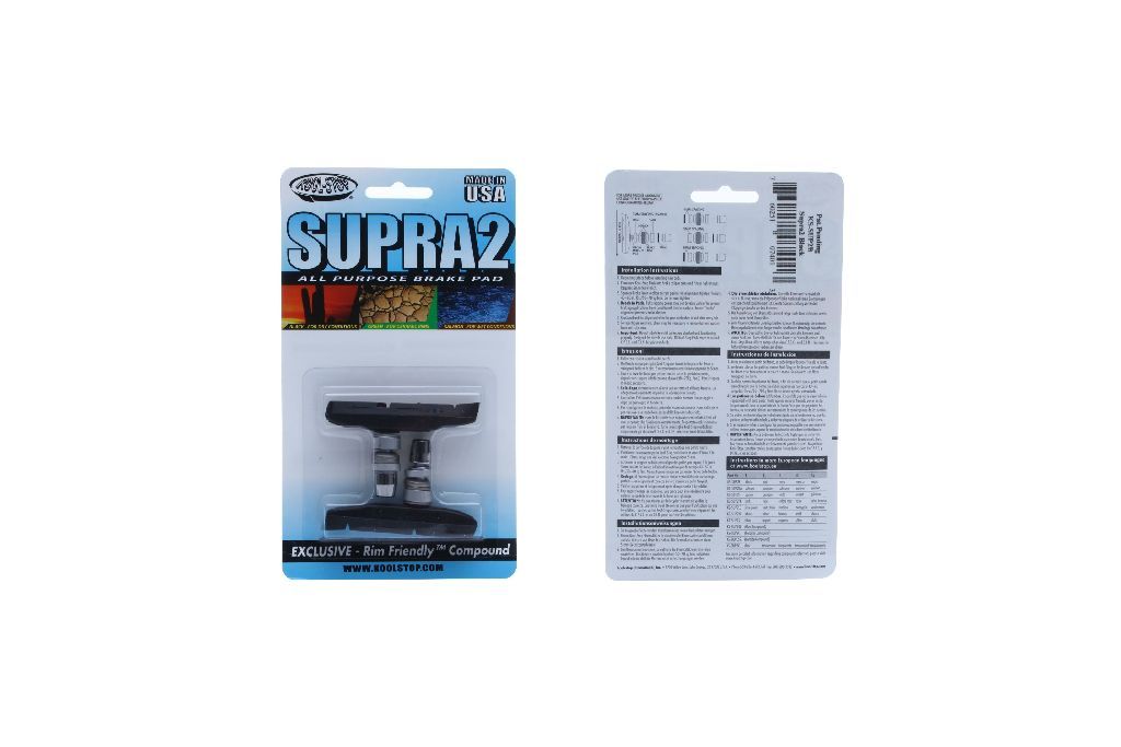Koolstop kool stop rim brake pads supra 2 v-brake schwarz