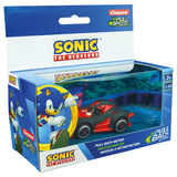 Carrera pull back car team sonic racing - black