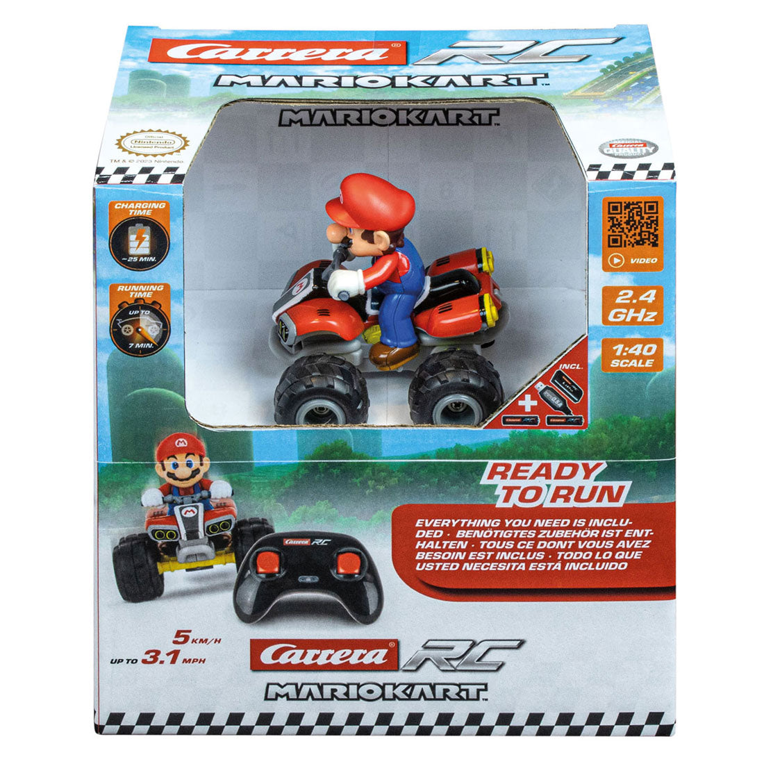 Carrera RC Controlible Car - Super Mario Quad 1:40
