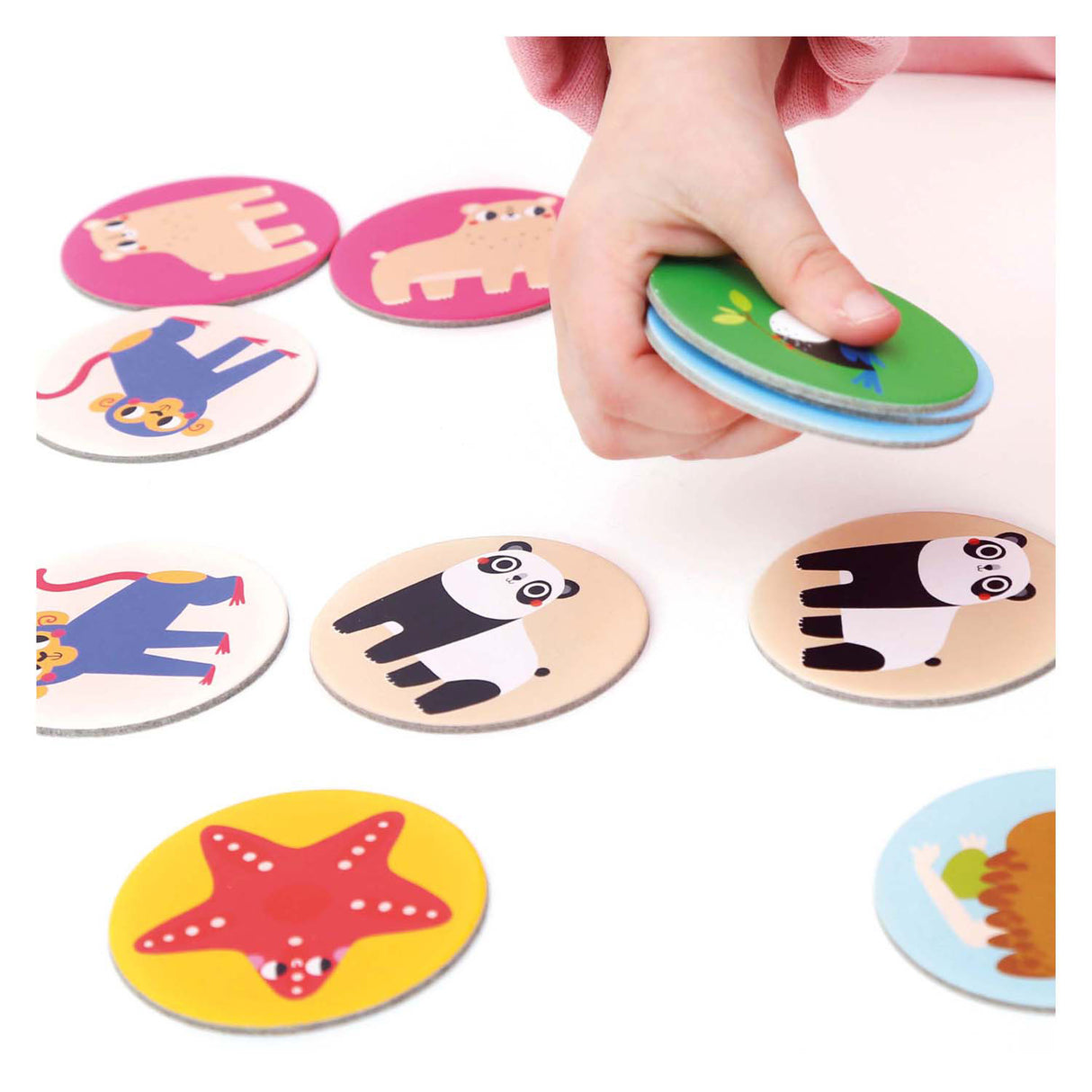 Panda banana - cluiche cuimhne ar-an-dul ainmhithe fiáine - 30 ríomhaire.