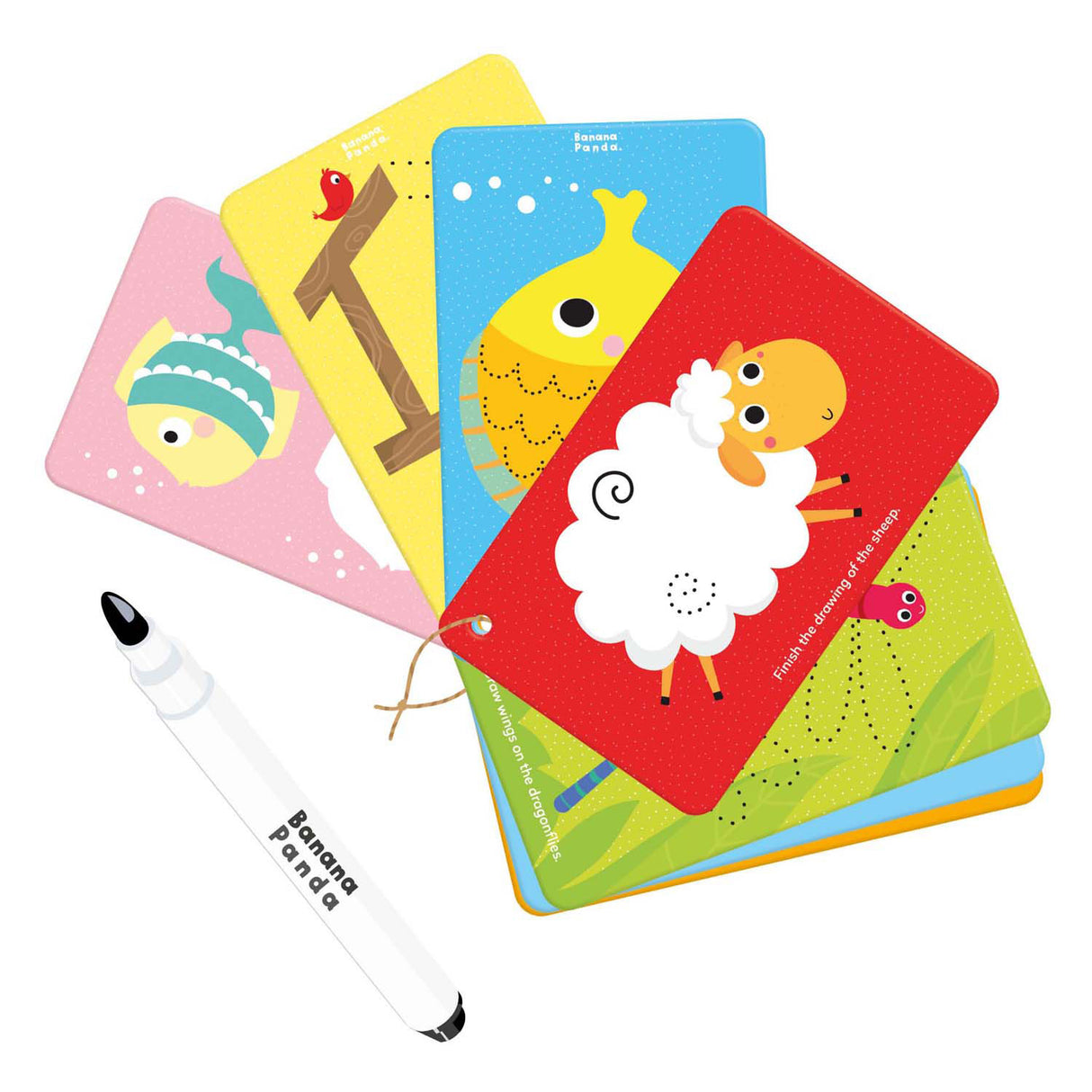 Banana panda - let's write and erase animals