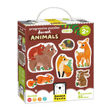 Panda banane - puzzles ascendants animaux de la forêt - 33 pcs.