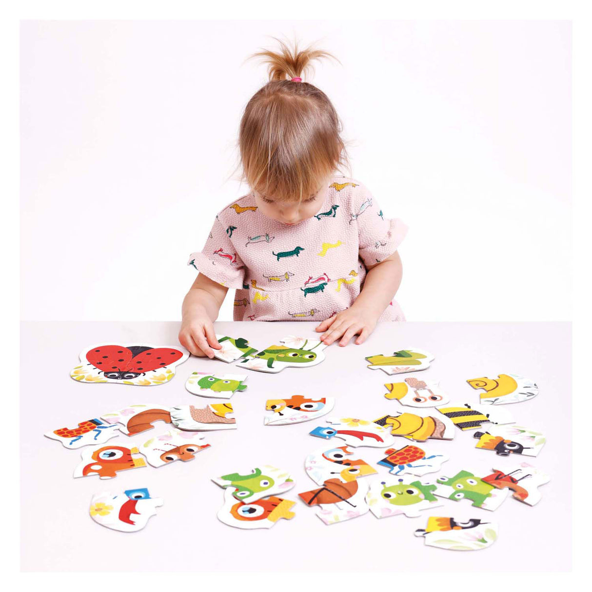 Banana panda - oplopende puzzels kleine diertjes - 33st.