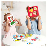 Bananpanda - puslespill med høy kontrast finner det samme - 8 brikker.