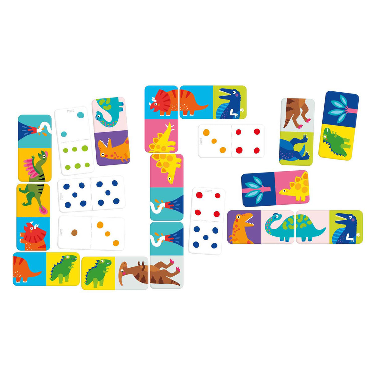 Banana panda - laten we dino domino spelen
