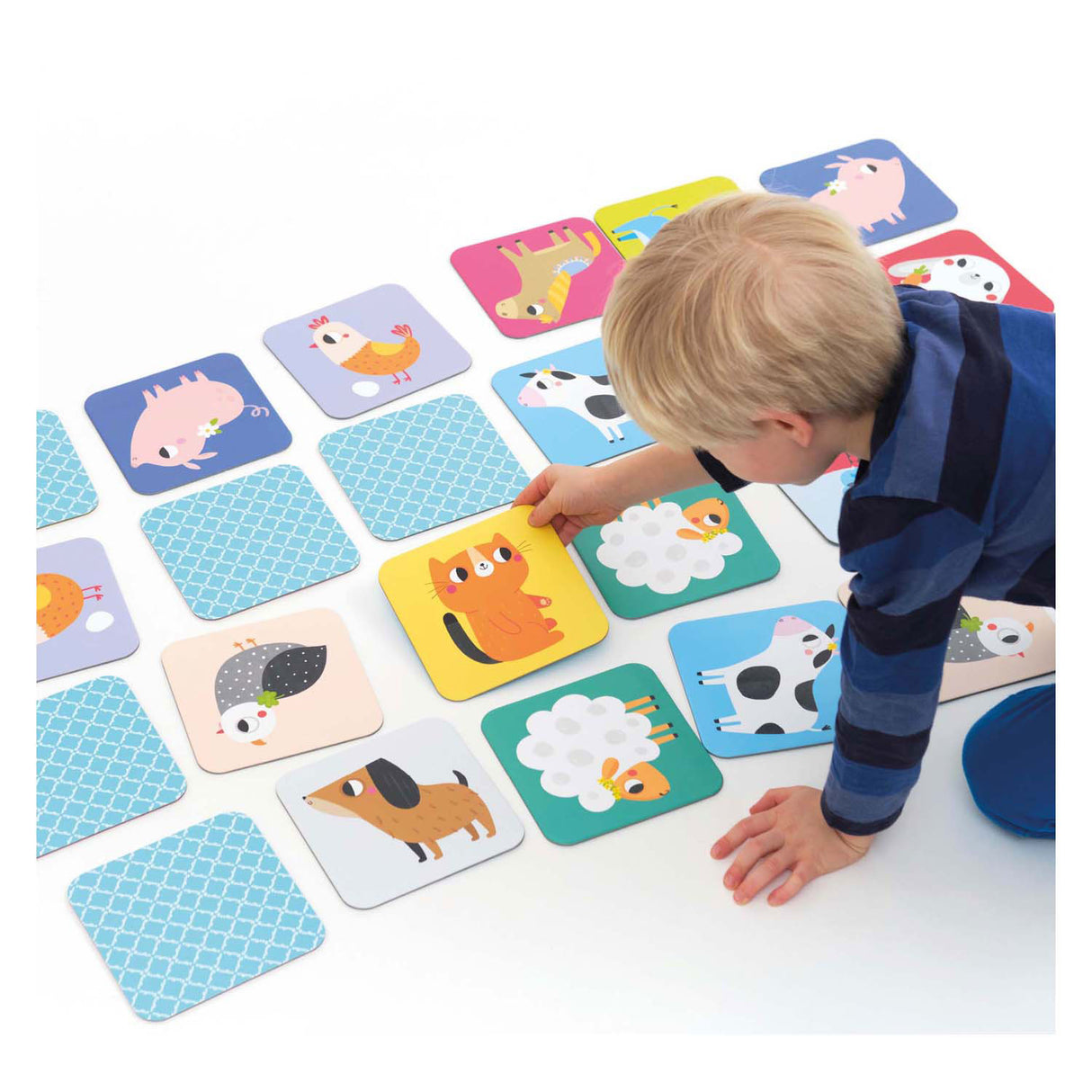 Panda banana - grandes animais de fazenda para jogos de memória - 24 unid.