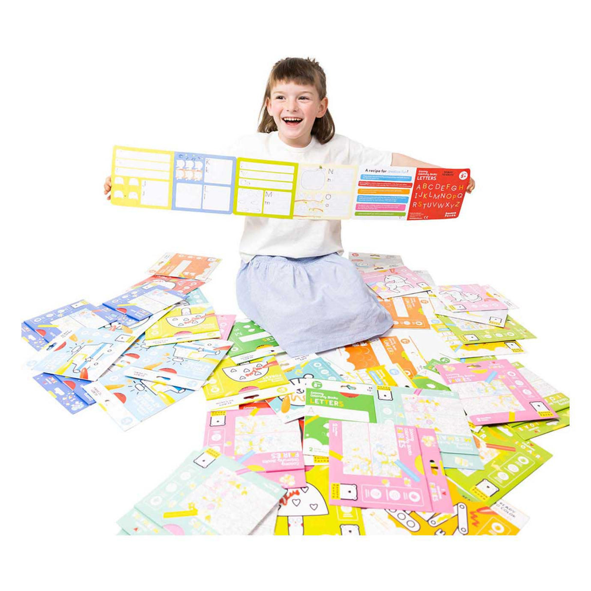 Banan panda - fargebøker sortiment, 56 stk.