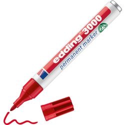 Edding permanent markör 3000 (röd)