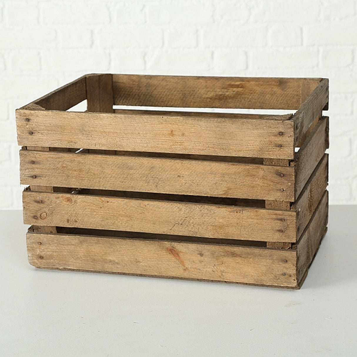 Boltze home auction box lea wood 50x40x30cm