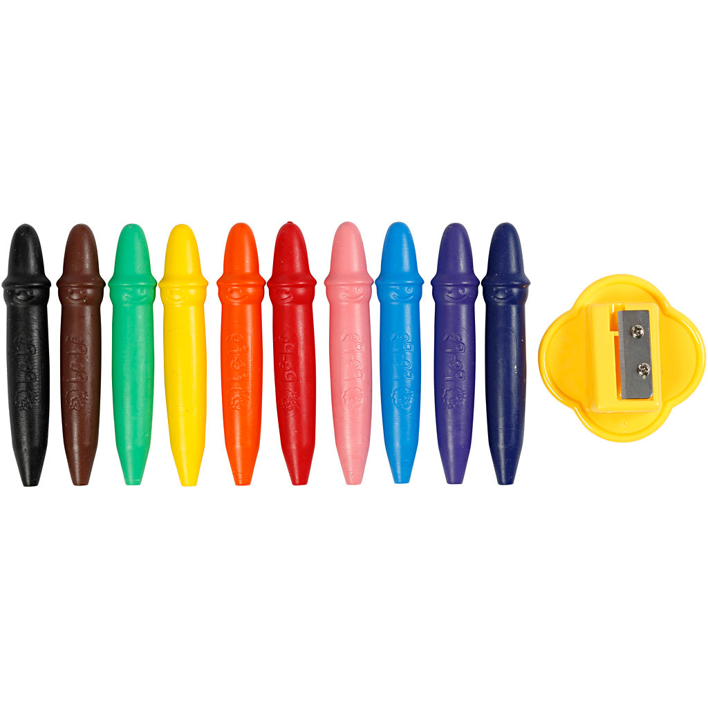 Giotto waskrijt, l: 7 cm, d 11 mm, 10 stuk 1 doos