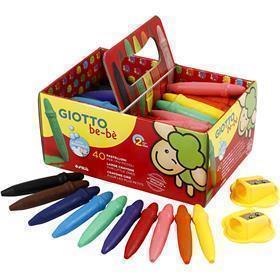 Giotto waskrijt, l: 7 cm, d 11 mm, 40 stuk 1 doos