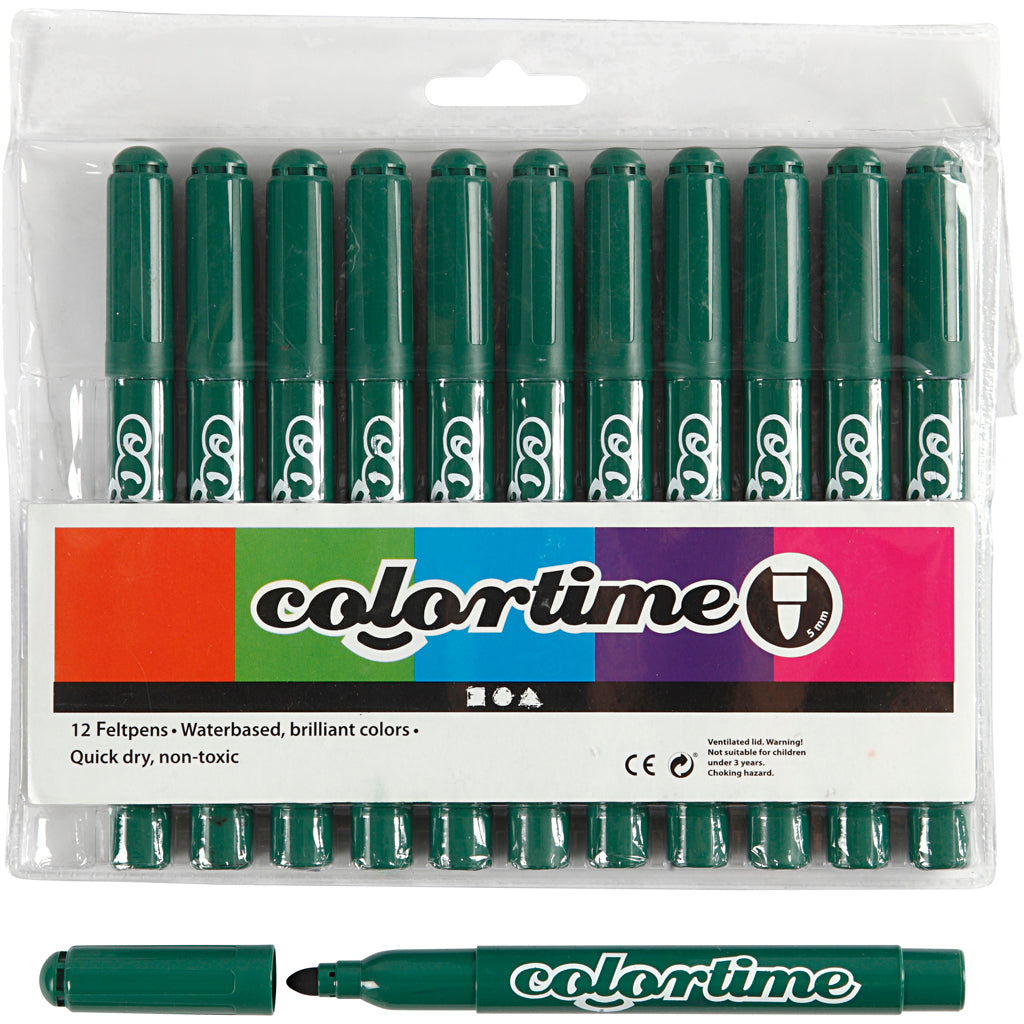 Marcadores de jumbo verde, 12º.