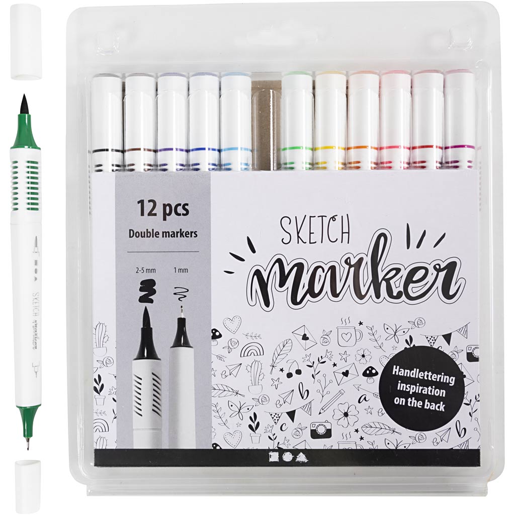 Creativ Company Skice Markers Barva, 12st.